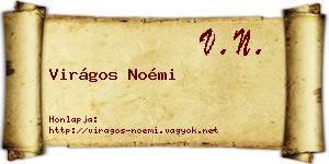 Virágos Noémi névjegykártya